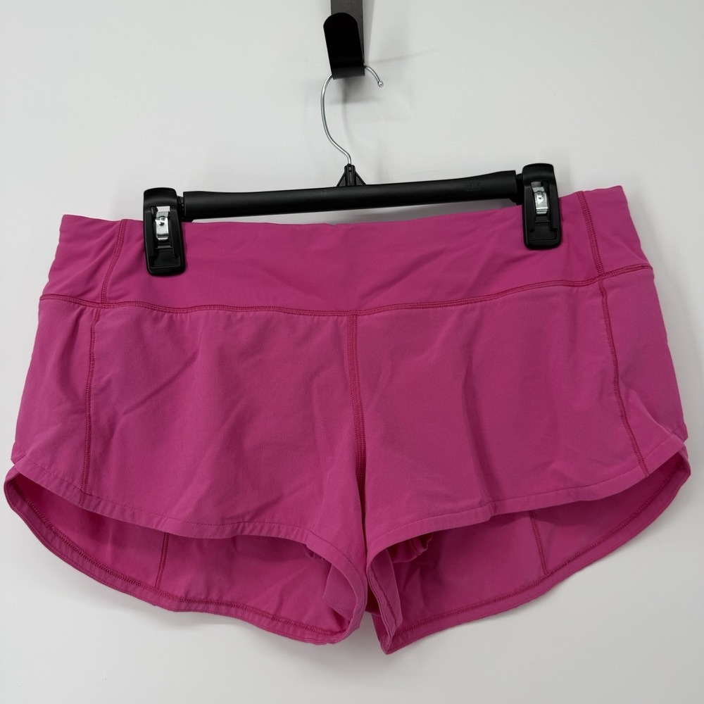 Lululemon Speed Up LR Short 2.5" Lined Women's Size 8 Sonic Pink Gym Running